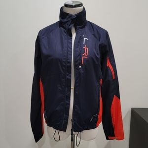 L-RL Navy Blue Orange Jacket Women S Small Ralph L